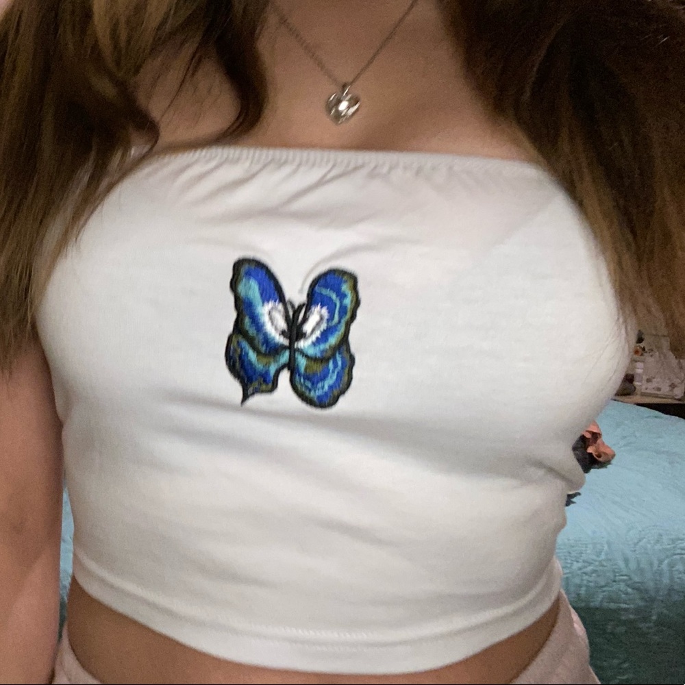Shein butterfly top
